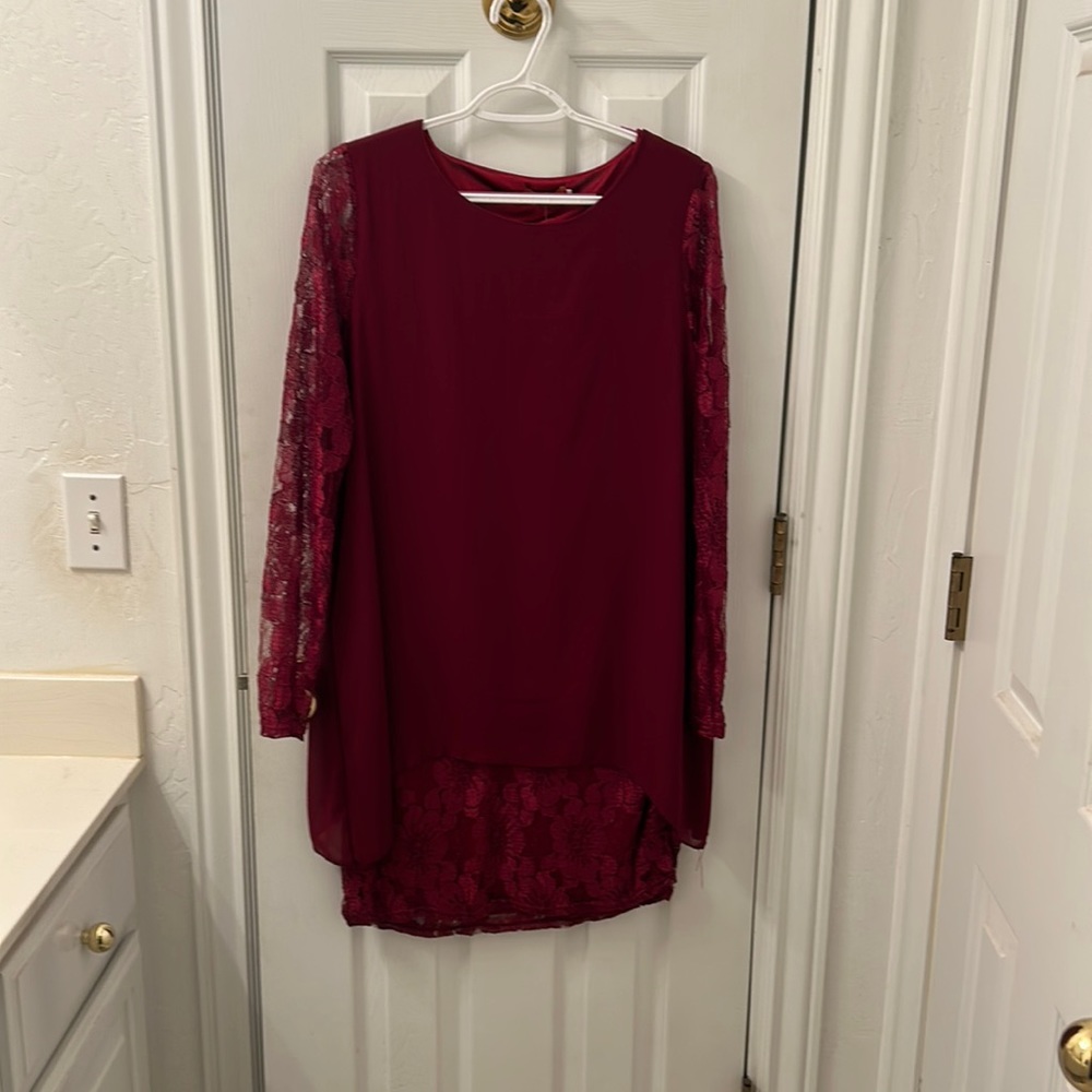 Red dress. New with tag. Never worn